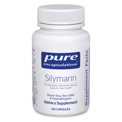 Pure Encapsulations Silymarin 250 mg Milk Thistle – Liver Support, Antioxidants, Non-GMO & Vegan – 120 Capsules