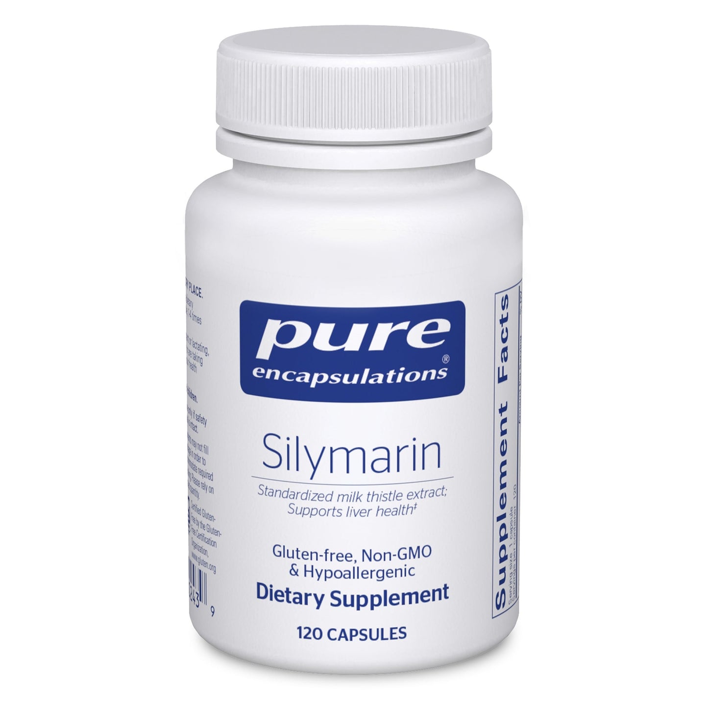 Pure Encapsulations Silymarin 250 mg Milk Thistle – Liver Support, Antioxidants, Non-GMO & Vegan – 120 Capsules