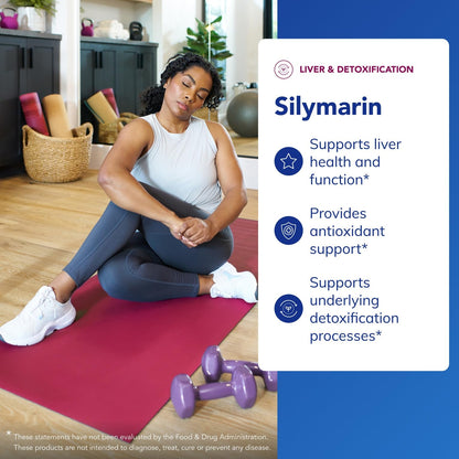 Pure Encapsulations Silymarin 250 mg Milk Thistle – Liver Support, Antioxidants, Non-GMO & Vegan – 120 Capsules