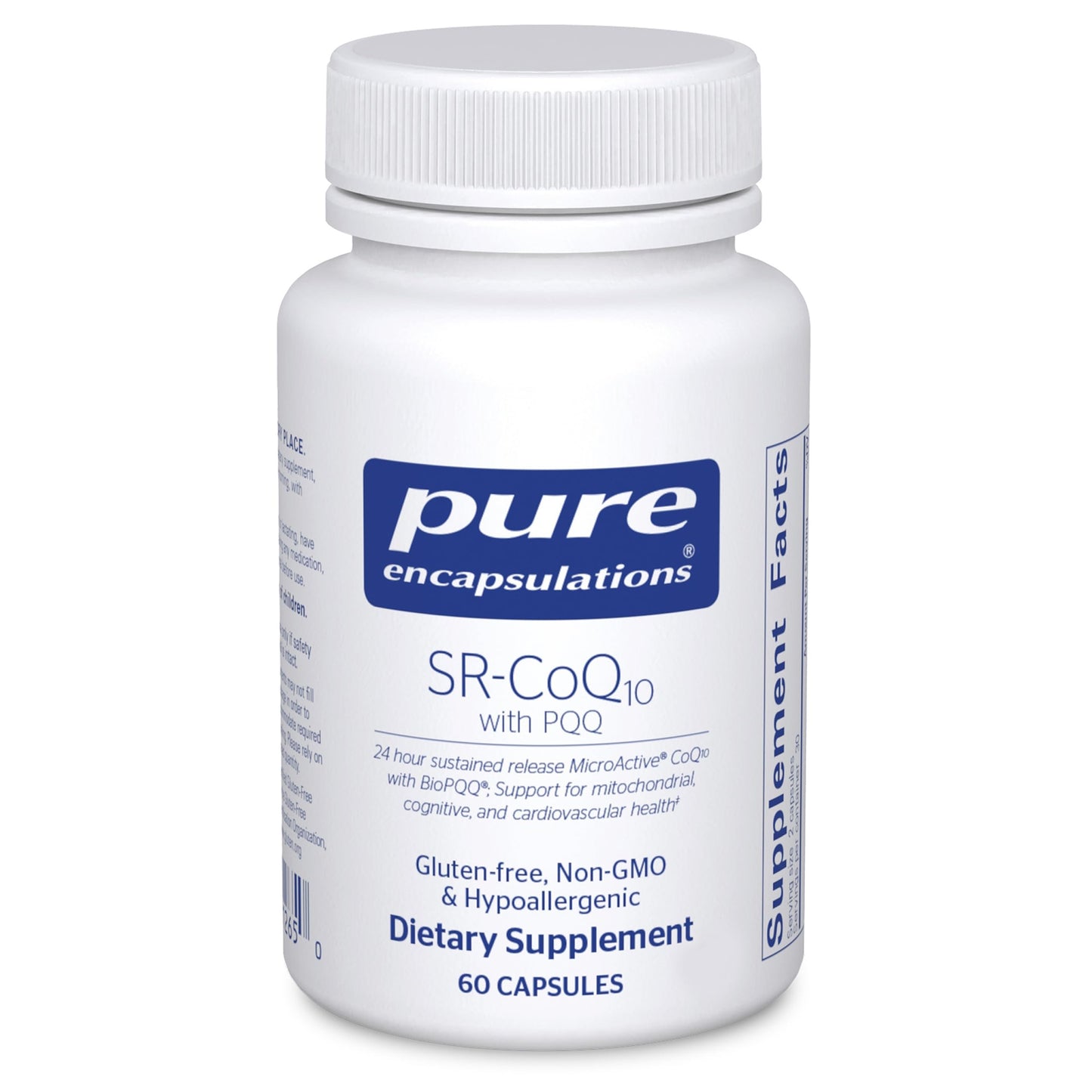 Pure Encapsulations SR-CoQ10 with PQQ - Sustained Release Heart Health Support (60 Capsules)