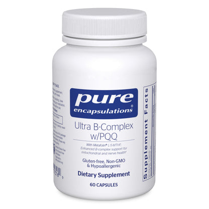 Pure Encapsulations Ultra B-Complex with PQQ | B-Vitamin Formula for Nerve, Mitochondrial & Methylation Support | 60 Capsules