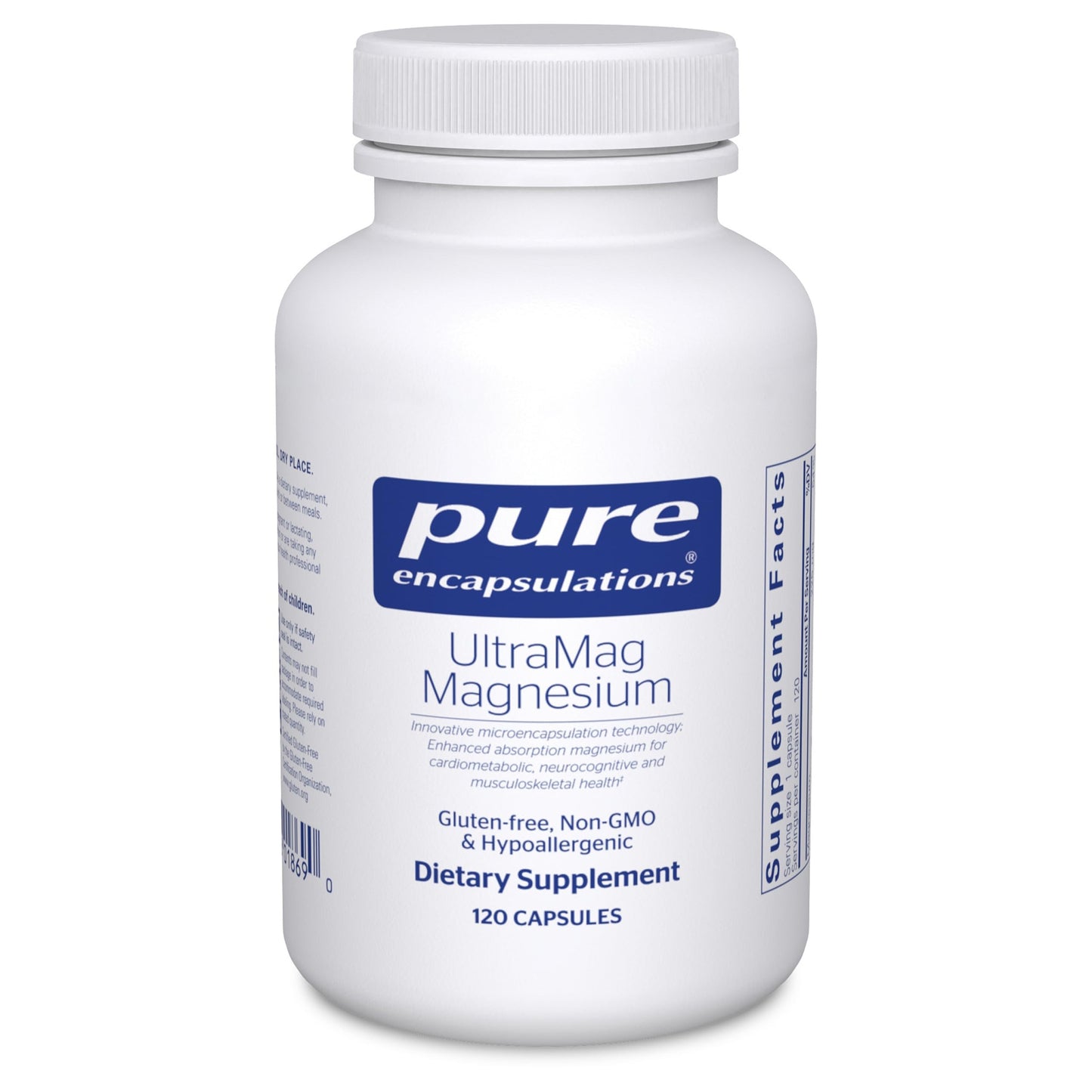 Pure Encapsulations UltraMag Magnesium - Superior Absorption for Bone & Muscle Support | 120 Capsules