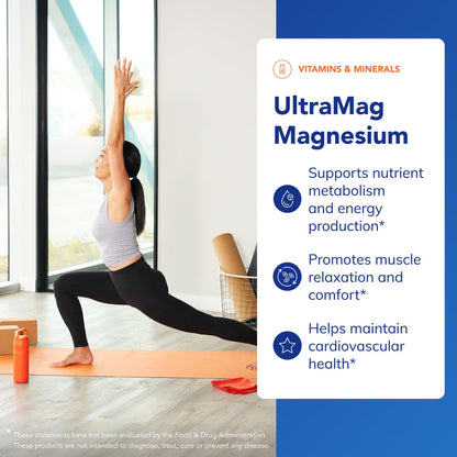 Pure Encapsulations UltraMag Magnesium - Superior Absorption for Bone & Muscle Support | 120 Capsules