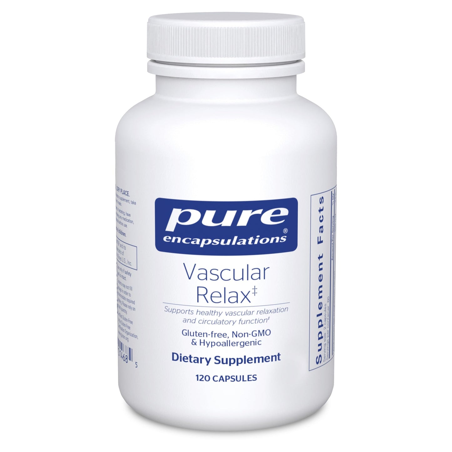 Pure Encapsulations Vascular Relax – Hypoallergenic Circulatory Support | 120 Capsules