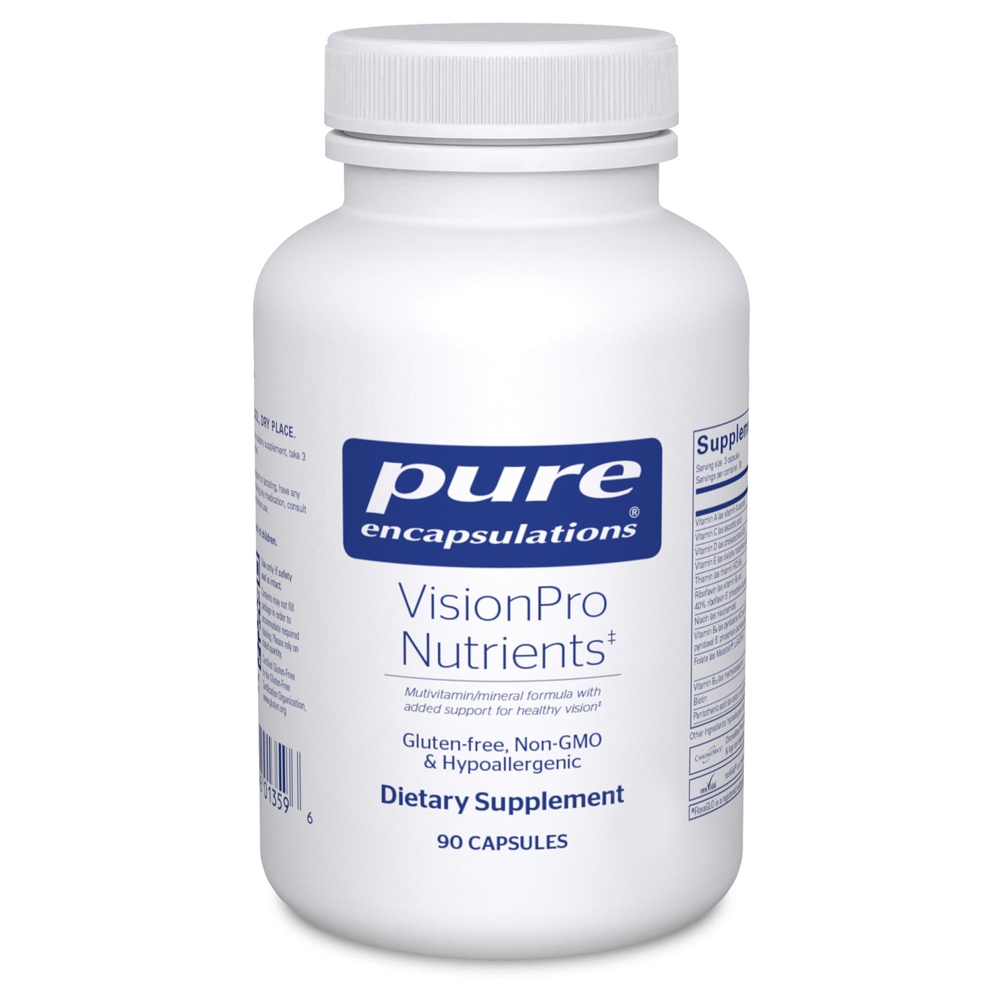 Pure Encapsulations VisionPro Nutrients – Hypoallergenic Vision Support, 90 Capsules