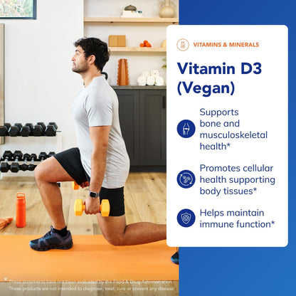 Pure Encapsulations Vitamin D3 Vegan - 120 Capsules | Immune, Bone & Cardiovascular Health