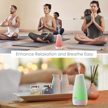 Pure Enrichment PureSpa Essential Oil Diffuser – Compact Ultrasonic, 100ml, 7 Hours Auto Shut-Off