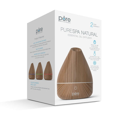 Pure Enrichment PureSpa Natural Aromatherapy Diffuser - Ultrasonic, 200ml, Auto Shut-Off