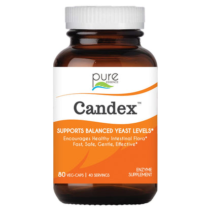 Pure Essence Candex Supplement – Yeast Overgrowth Support with Digestive Enzymes | 80 Capsules | Pure Essence Labs