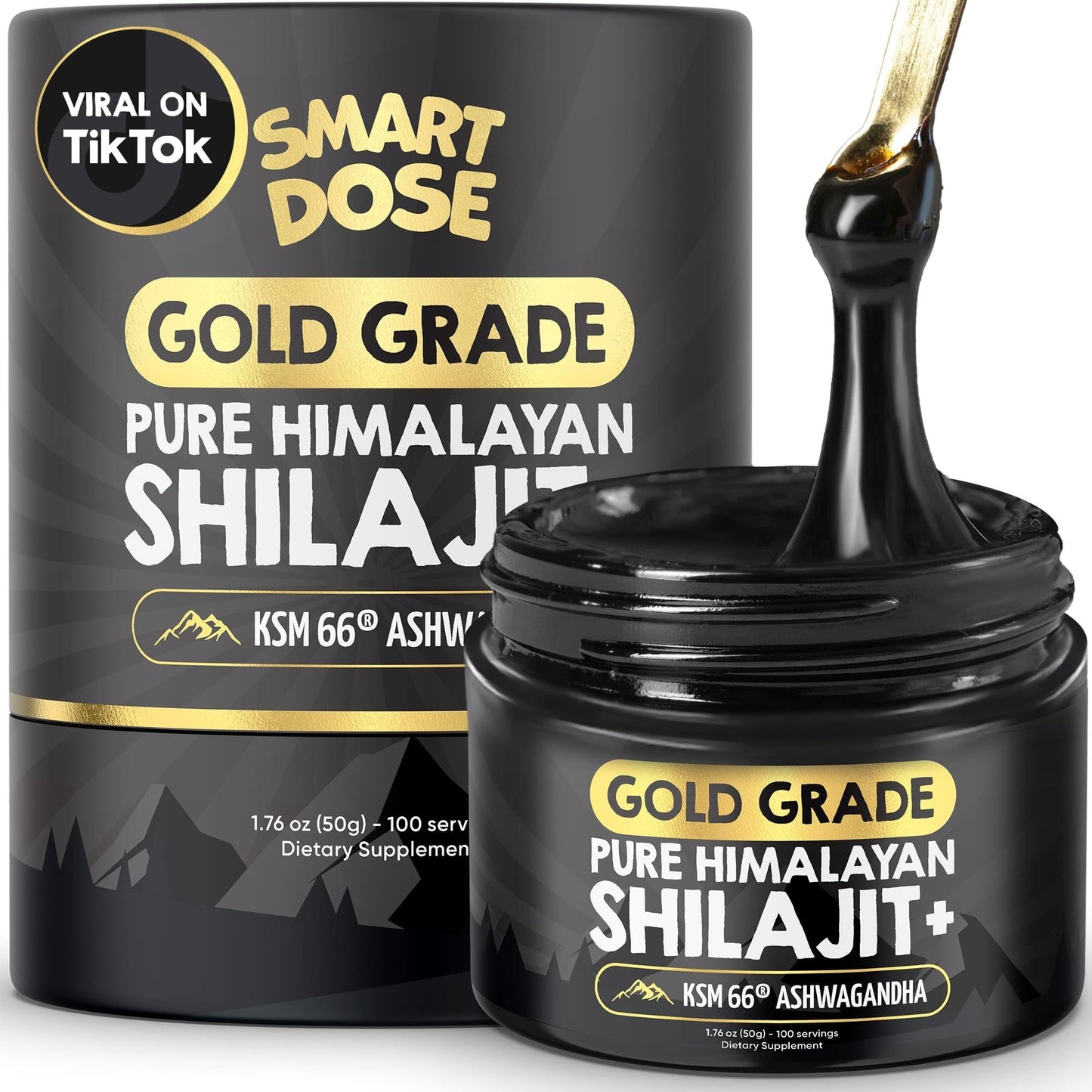 Smart Dose Himalayan Shilajit Resin – 125 Servings, 85% Fulvic Acid, Lab-Tested