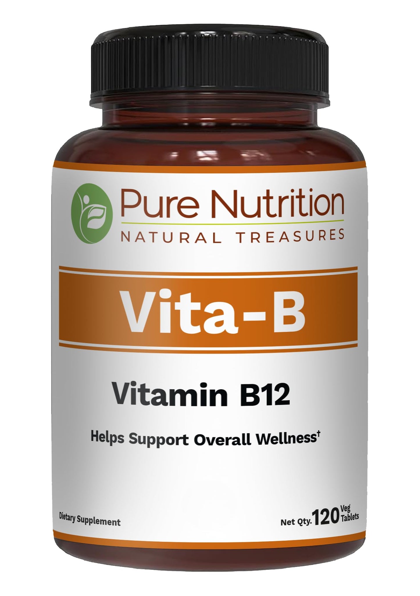 Pure Nutrition Vitamin B12 1500mcg Methylcobalamin | 120 Veg Tabs | Non-GMO