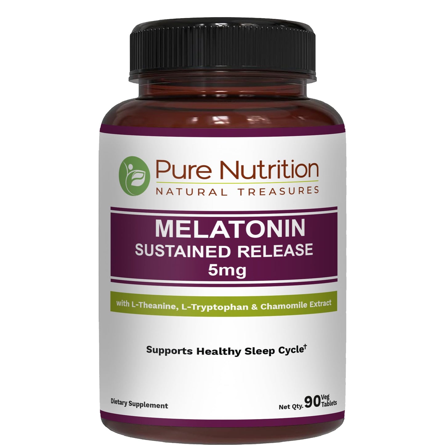 Pure Nutrition Melatonin 5mg with Valeriana wallichii – 90 Tabs | Non-Addictive Sleep Support