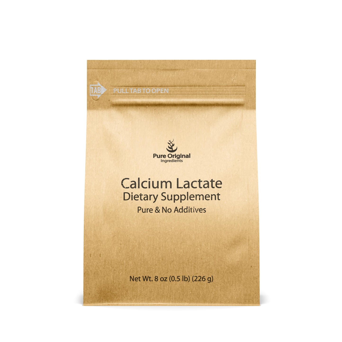 Pure Original Calcium Lactate (8 oz) - Calcium Supplement & Electrolyte | Pure Original Ingredients