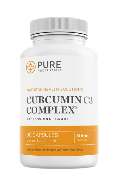 Pure Prescriptions Turmeric Curcumin C3 Complex with Bioperine - 1500mg per Serving | 90 Veg Capsules | Made in USA