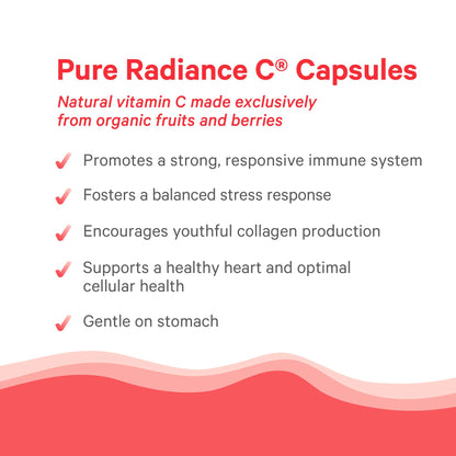 Pure Radiance C – Organic Vitamin C Capsules (90 Count) | Whole Food Vitamin C from Camu Camu & Acerola