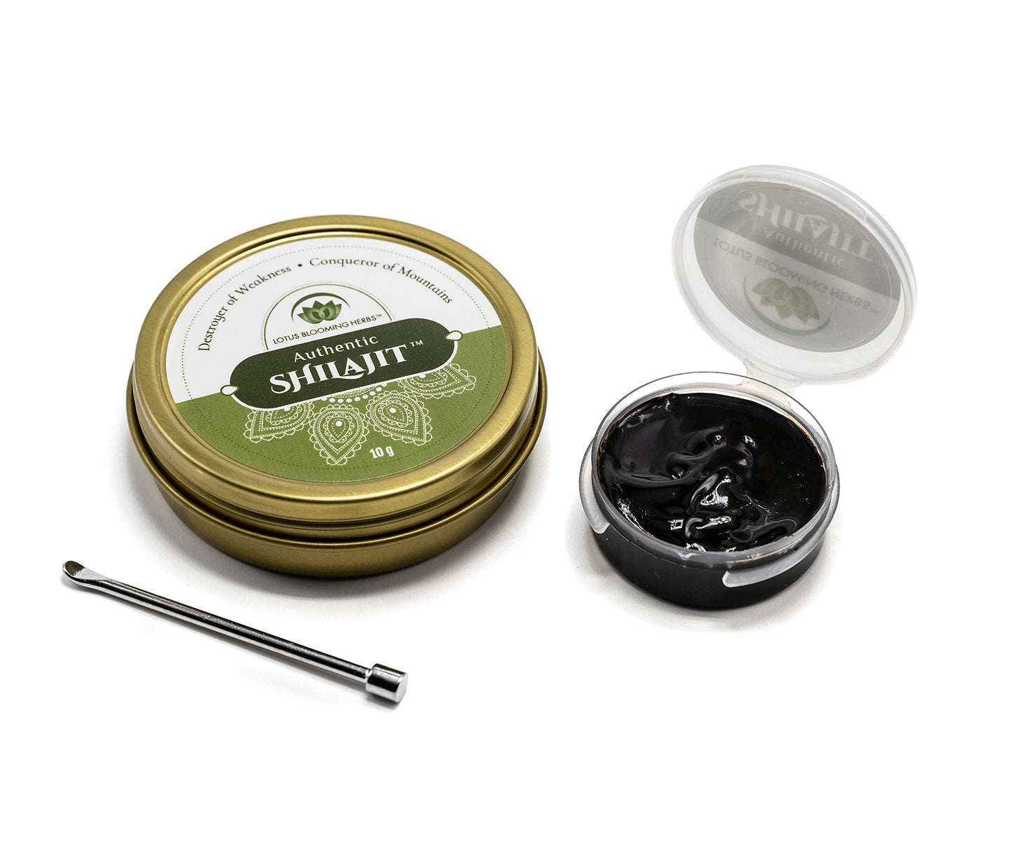 Lotus Blooming Herbs Authentic Shilajit Resin – 100% Pure Gold Grade Himalayan Shilajit, 10g
