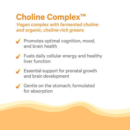 PURE SYNERGY Choline Complex | Vegan Organic Choline Supplement (60 Tablets)
