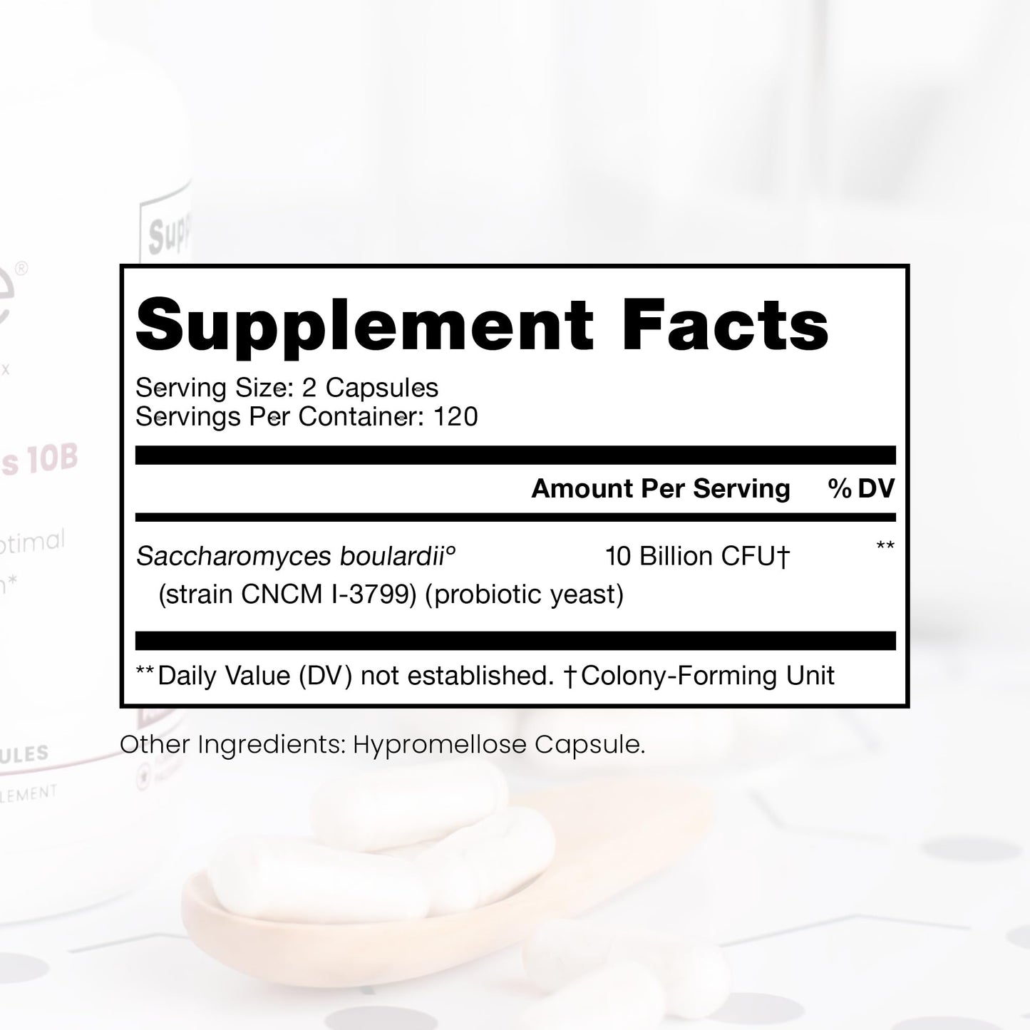Pure Therapro Rx Saccharomyces boulardii Probiotics 10B CFU | Made in USA | Patented CNCM I-3799 | 240 Capsules