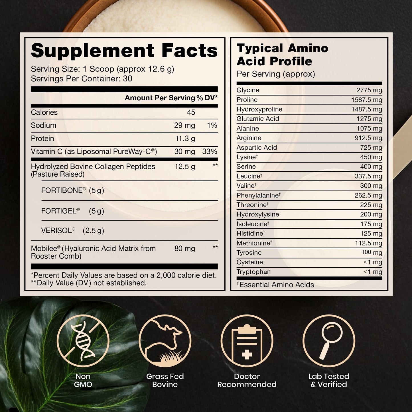 Pure Therapro Rx TriActive Collagen Plus – Unflavored Multi Collagen Powder, 30 Servings
