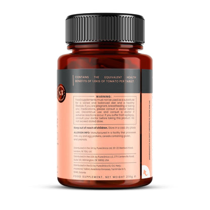 PureClinica Lycopene 50mg 180 Tablets | 6-Month Supply | 3x Strength