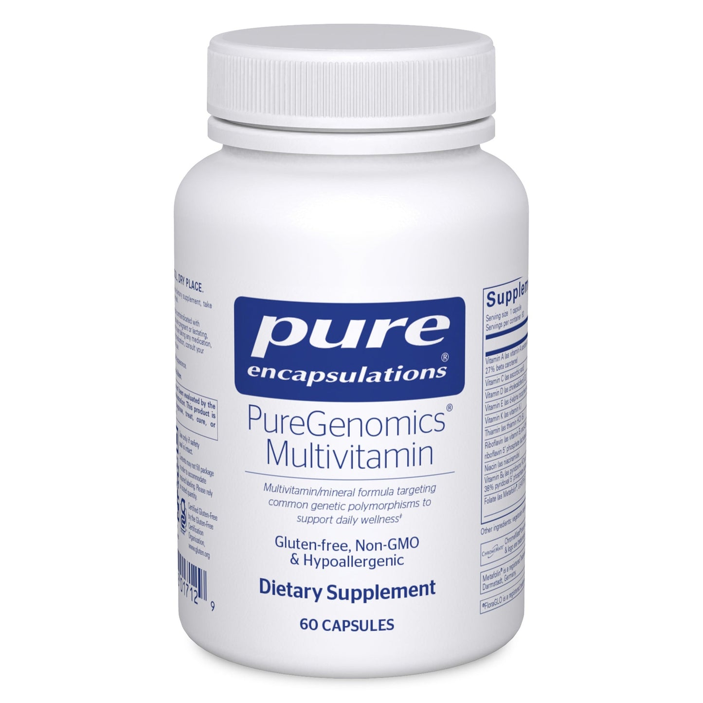 Pure Encapsulations PureGenomics Multivitamin – Daily Nutrient Support for Common Genetic Variations | 60 Capsules