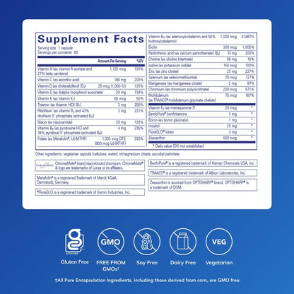 Pure Encapsulations PureGenomics Multivitamin – Daily Nutrient Support for Common Genetic Variations | 60 Capsules