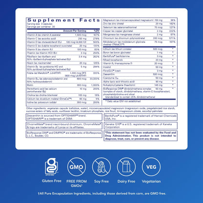 Pure Encapsulations PureGenomics UltraMultivitamin | Genetic Variants Support | 90 Capsules