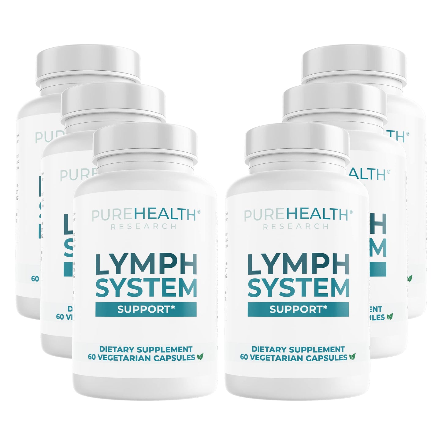 PUREHEALTH RESEARCH Lymph System Support — Lymphatic Drainage Supplement for Women & Men | 360 Capsules
