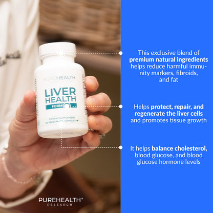 PureHealth Research Liver Health Detox & Cleanse — Fatty Liver Support with Artichoke, Milk Thistle & Dandelion, 2 Bottles