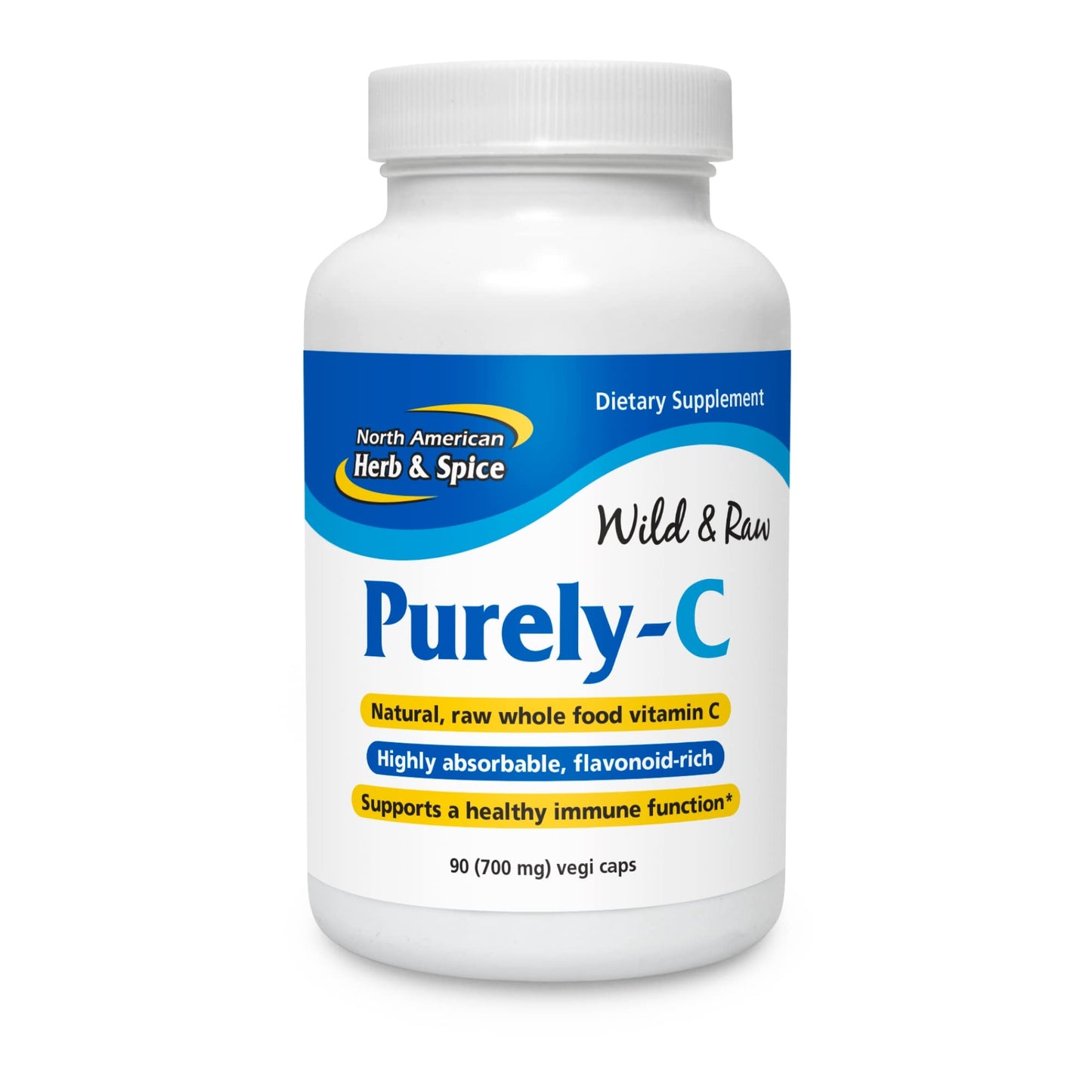 Purely-C by North American Herb & Spice - 2-Pack, 90 Capsules Each | Immune Support, Camu Camu, Rose Hips, Non-GMO