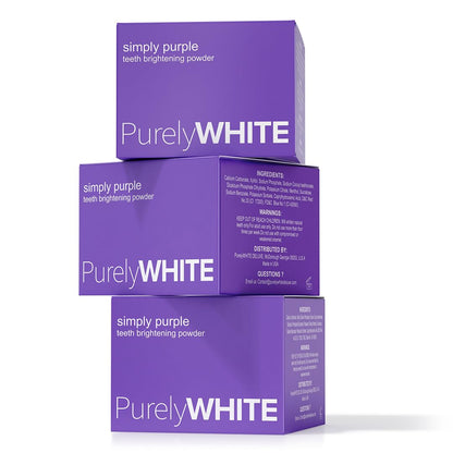 PurelyWHITE DELUXE Simply Purple Brightening Powder – Enamel-Safe Whitening