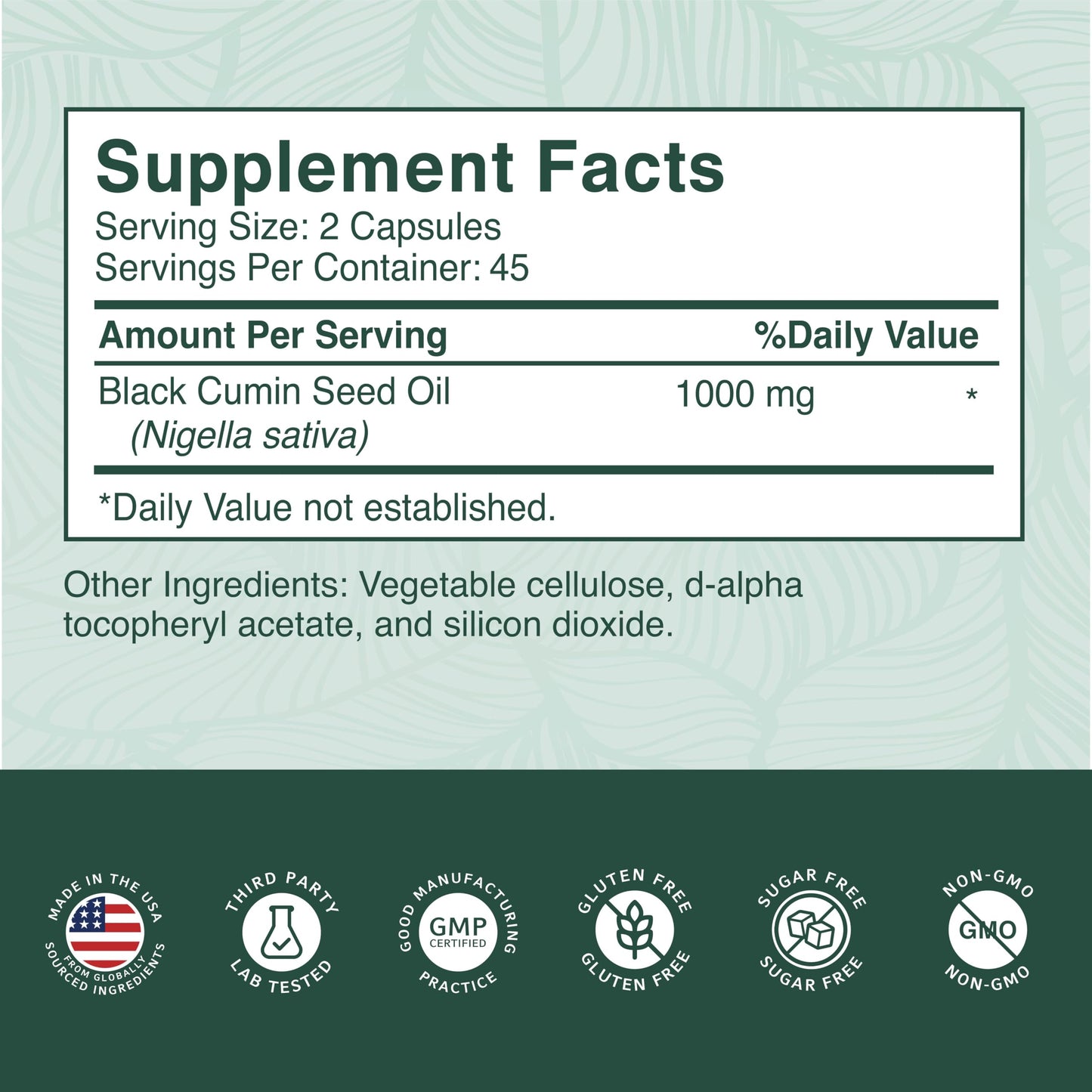 PurePremium Black Seed Oil 500mg - Organic Nigella Sativa, 90 Capsules