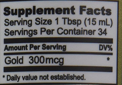 Purest Colloids MesoGold 20 ppm Colloidal Gold 500 mL | High Bioavailability Nanoparticles