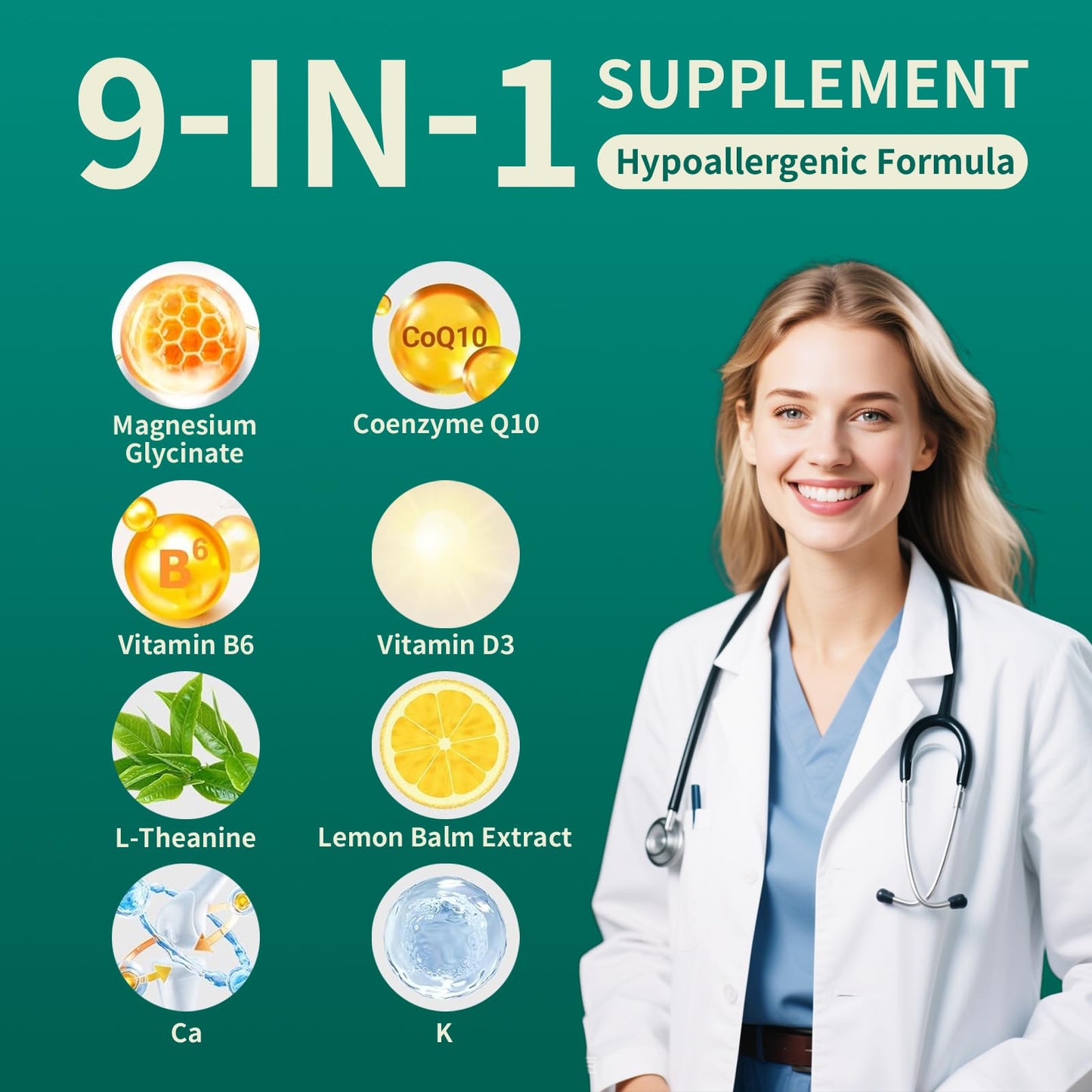 Pureverve Magnesium Glycinate Gummies 300mg – 90 Count, Non-GMO, Gluten & Soy Free