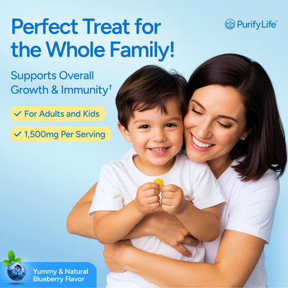 Purify Life Sugar-Free Colostrum Gummies 1500mg – 35% IgG | Immune & Gut Health