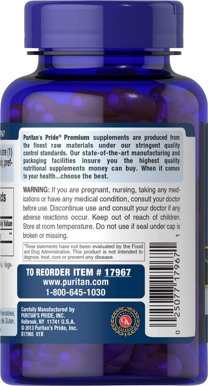 Puritan's Pride Alpha Lipoic Acid 600 Mg, 120 Count - Antioxidant Support