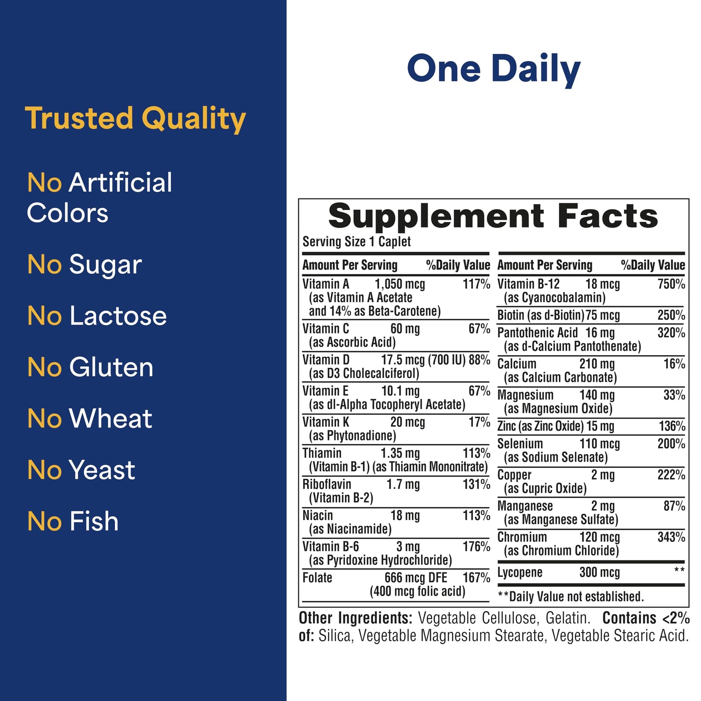 Puritan's Pride One Daily Men's Multivitamin - 100 Caplets