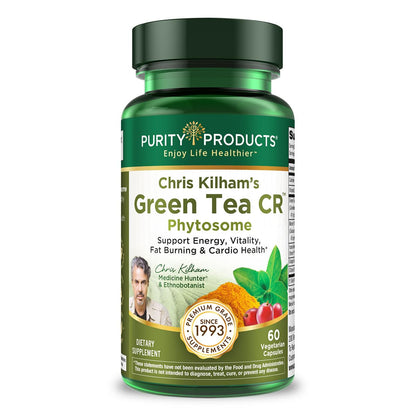 Purity Products Green Tea CR with Phytosome Tech – Chris Kilham, 60 Caps