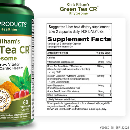 Purity Products Green Tea CR with Phytosome Tech – Chris Kilham, 60 Caps