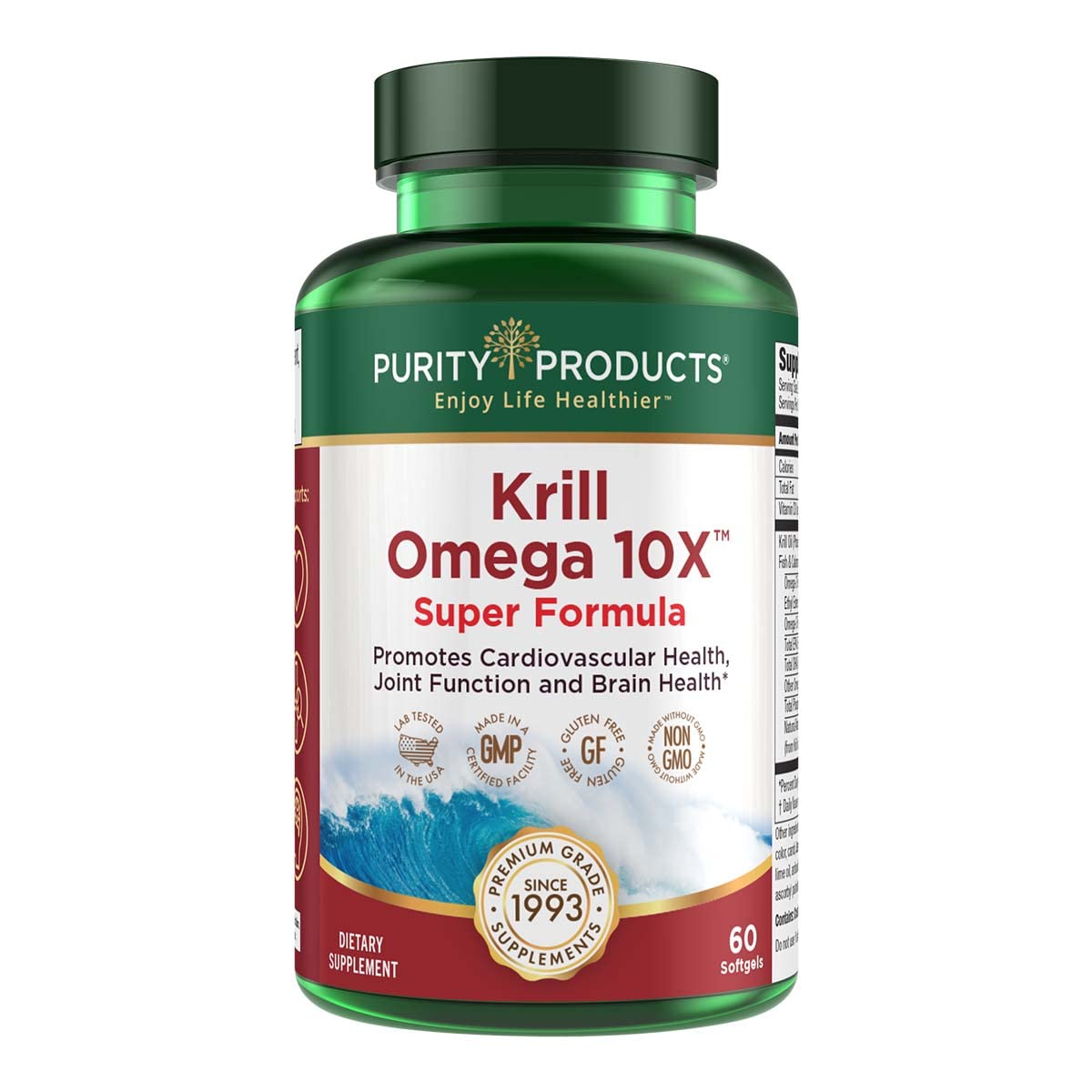 Purity Krill Omega-3 10x EPA & DHA | Premium Krill Oil + Astaxanthin