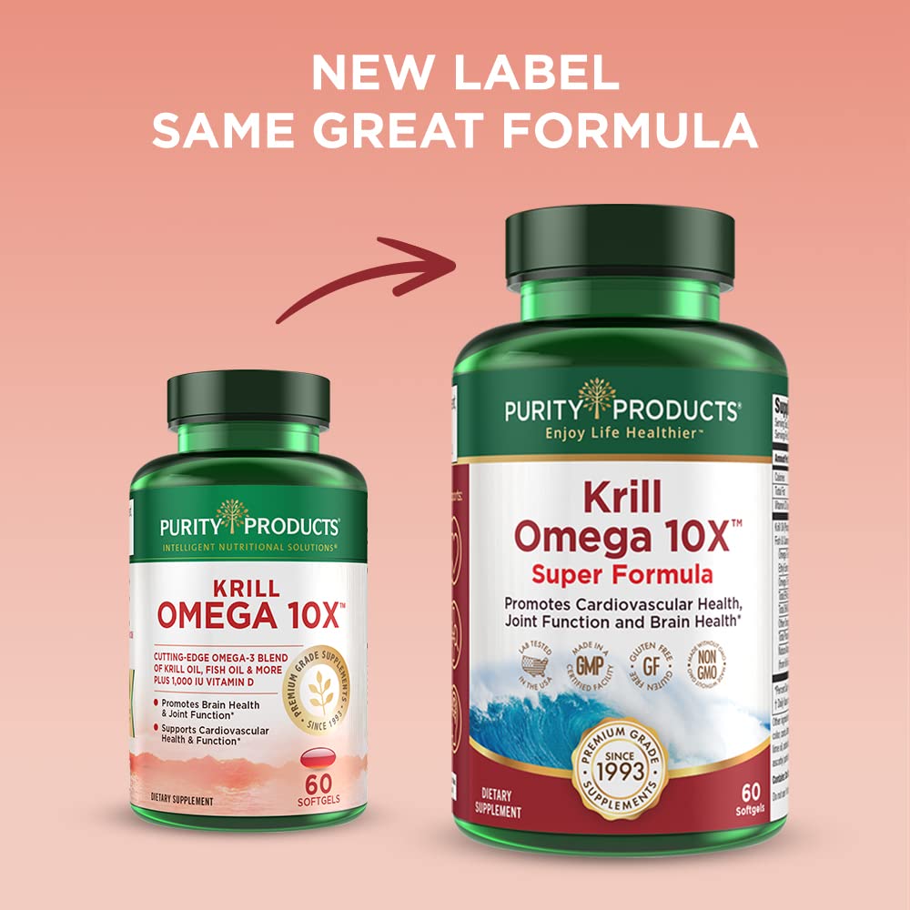 Purity Krill Omega-3 10x EPA & DHA | Premium Krill Oil + Astaxanthin