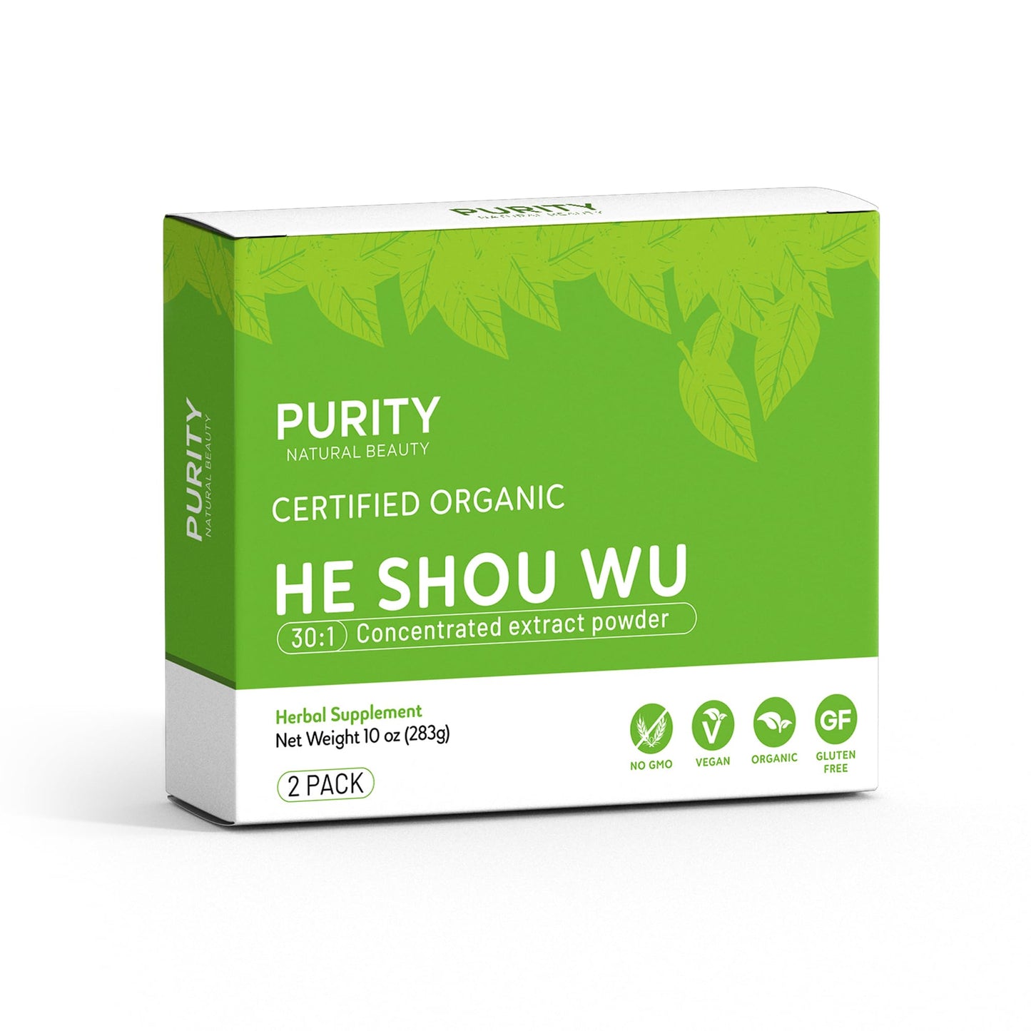 Purity Natural Beauty Organic He Shou Wu 5oz | 30:1 Fo-ti Extract