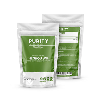 Purity Natural Beauty Certified Organic He Shou Wu – 5oz Fo Ti Extract (30:1)