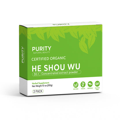 Purity Natural Beauty Organic He Shou Wu 5oz | 30:1 Fo-ti Extract