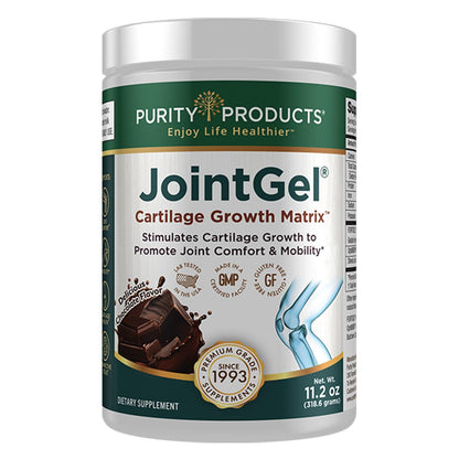 Purity Products JointGel Formula – Collagen Peptides + MSM for Joint Support & Flexibility (30 Servings, Chocolate)