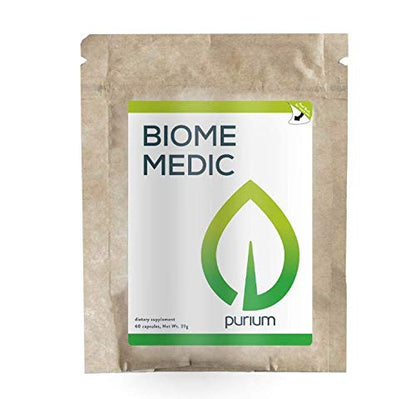 Purium Biome Medic – 60 Vegan Capsules | Gut Health, Detox & Probiotics