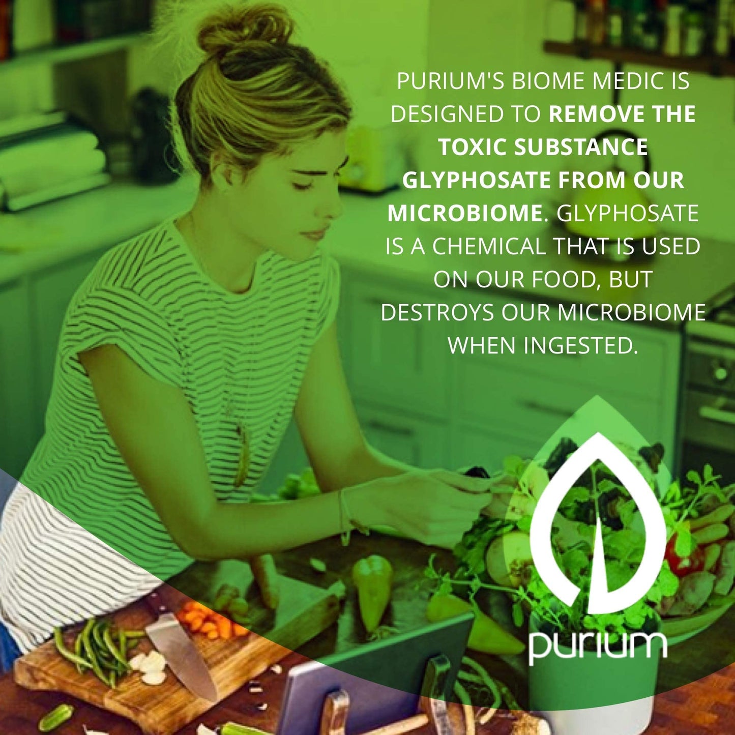 Purium Biome Medic – 60 Vegan Capsules | Gut Health, Detox & Probiotics