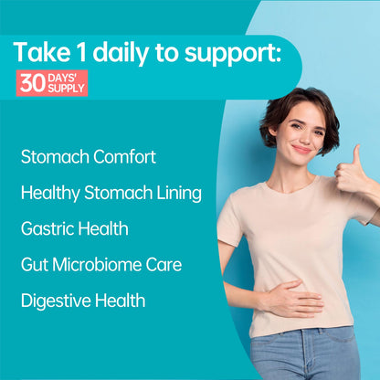 purmeo 5-in-1 High Potency H. Pylori Probiotics | 1 Daily Capsule for Gastric Support – Made in Germany