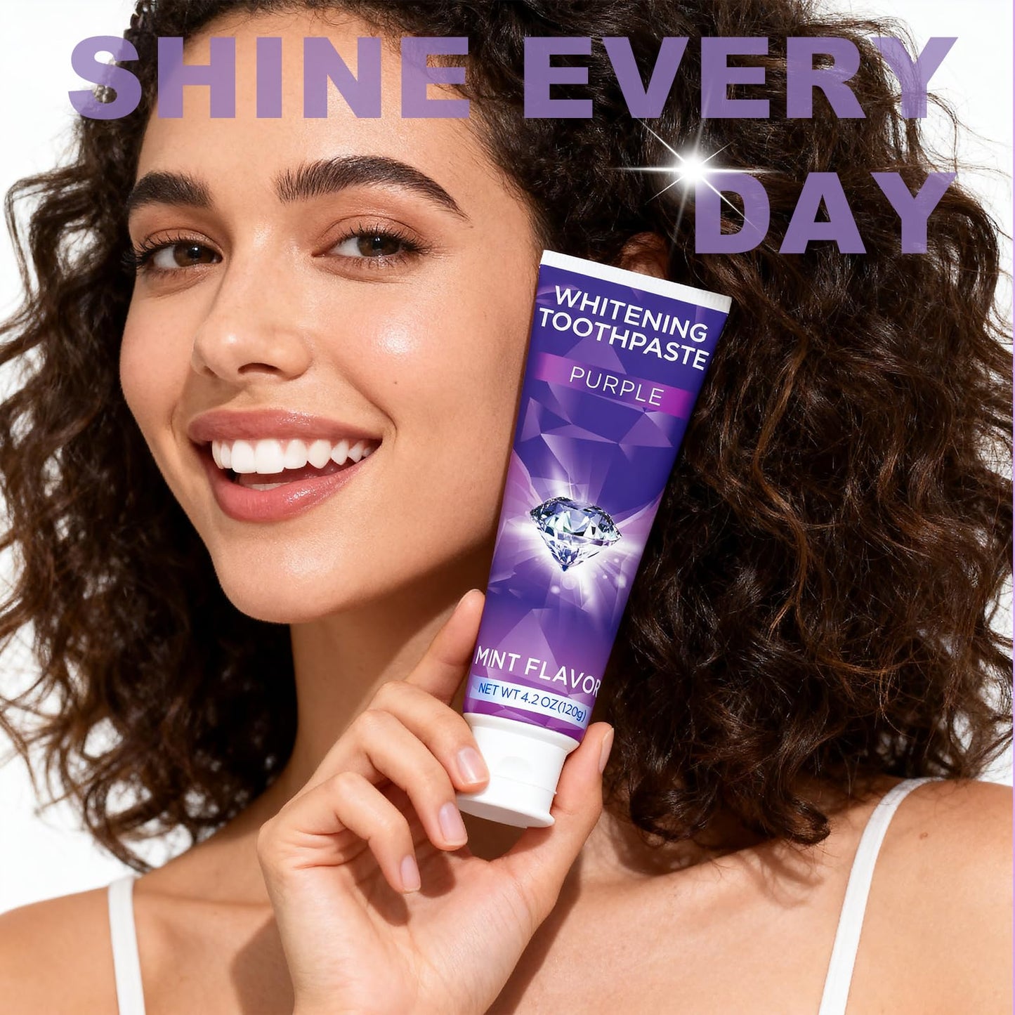 Purple Toothpaste for Teeth Whitening | Stain Removal & Colour Correction
