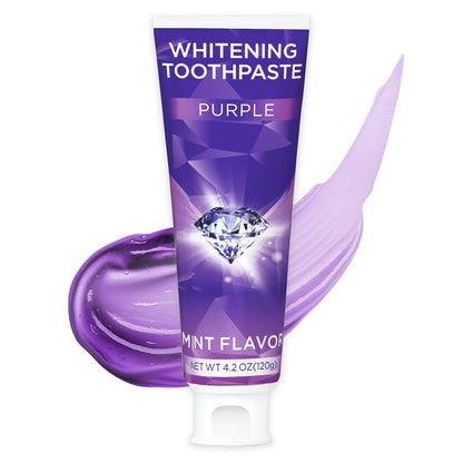 Purple Toothpaste for Teeth Whitening | Stain Removal & Colour Correction